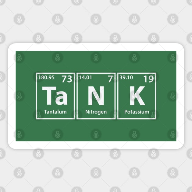 Tank (Ta-N-K) Periodic Elements Spelling Magnet by cerebrands